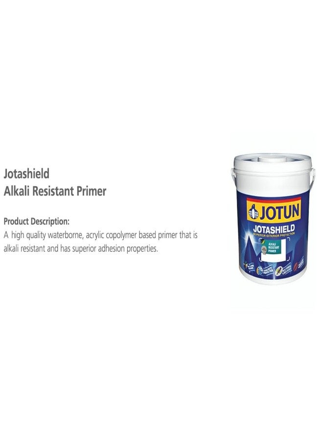 Jotun Jotashield Alkali Resistant Primer, White Matte Finish 4 litre, Primer for external surfaces, Wall coating for external surfaces - 4 Litre - Image 2